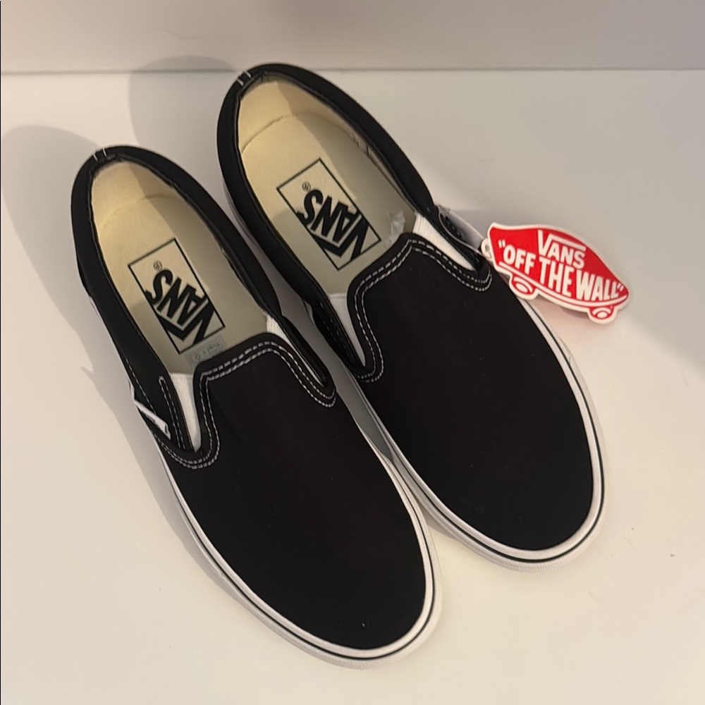 Vans Classic Black Slip-On Sneakers NEW